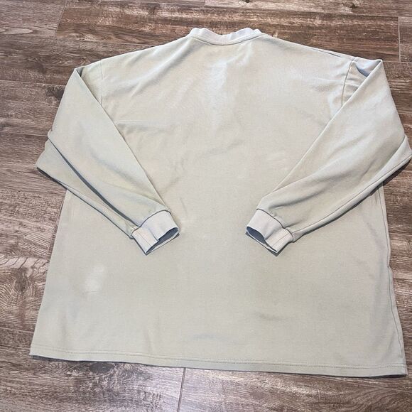 Rasco FR Flame Resistant T Shirt Men 4XL Khaki 1/4 Button CAT2 NFPA 2112 Cotton - Picture 6 of 7